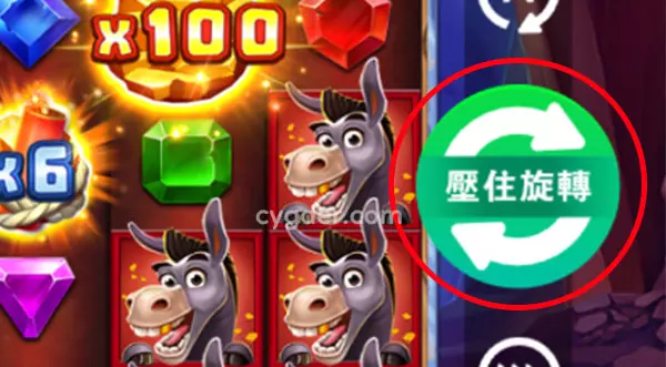 點擊 Spin 開始旋轉